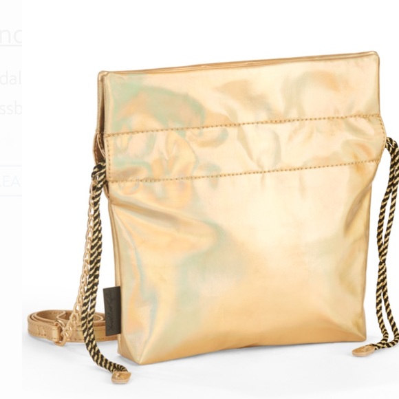 NWT Kendall & Kylie Gold Holographic Pouch Purse - Picture 5 of 8